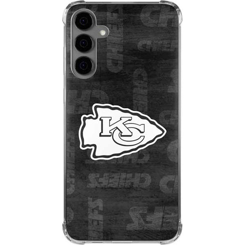 NFL Kansas City Chiefs Black & White Galaxy S24 Plus Clear Case