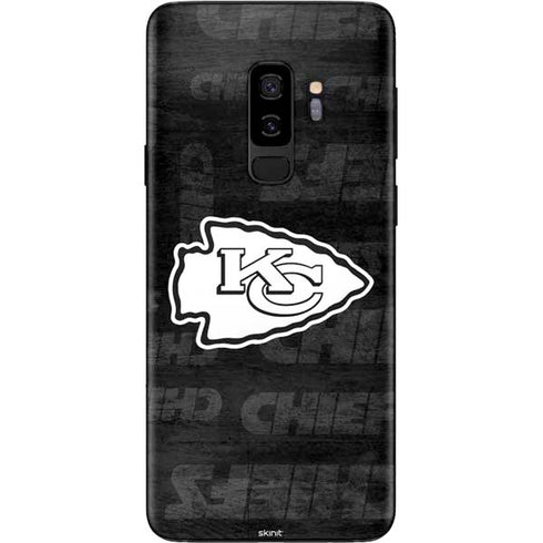 NFL Kansas City Chiefs Black & White Galaxy S9 Plus Skin