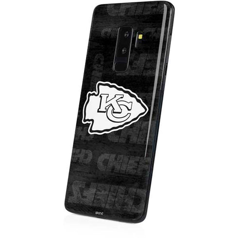 NFL Kansas City Chiefs Black & White Galaxy S9 Plus Skin