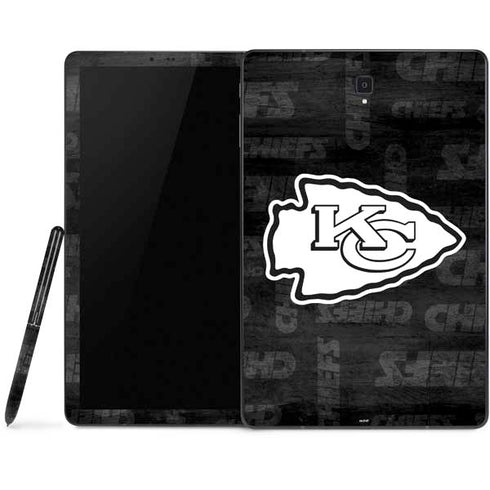 NFL Kansas City Chiefs Black & White Samsung Galaxy Tab Skin