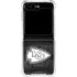 NFL Kansas City Chiefs Black & White Galaxy Z Flip5 5G Clear Case