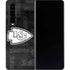 NFL Kansas City Chiefs Black & White Galaxy Z Fold4 5G Skin