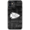 NFL Kansas City Chiefs Black & White iPhone 11 Clear Case