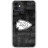 NFL Kansas City Chiefs Black & White iPhone 11 Clear Case