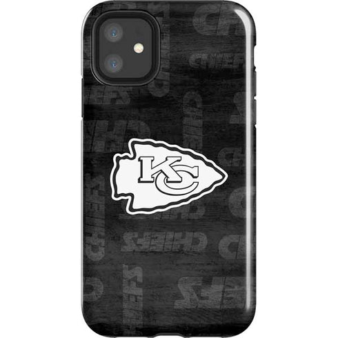 NFL Kansas City Chiefs Black & White iPhone 11 Impact Case