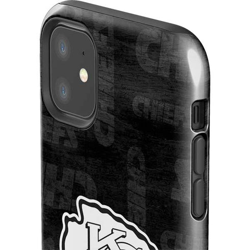 NFL Kansas City Chiefs Black & White iPhone 11 Impact Case