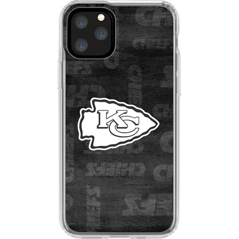 NFL Kansas City Chiefs Black & White iPhone 11 Pro Clear Case