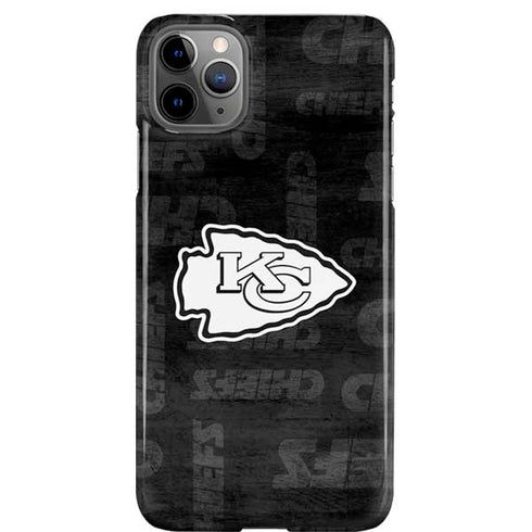 NFL Kansas City Chiefs Black & White iPhone 11 Pro Max Lite Case