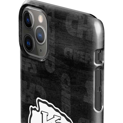 NFL Kansas City Chiefs Black & White iPhone 11 Pro Max Lite Case