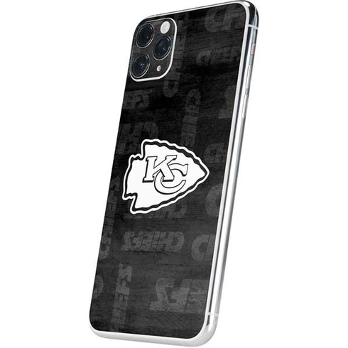 NFL Kansas City Chiefs Black & White iPhone 11 Pro Max Skin