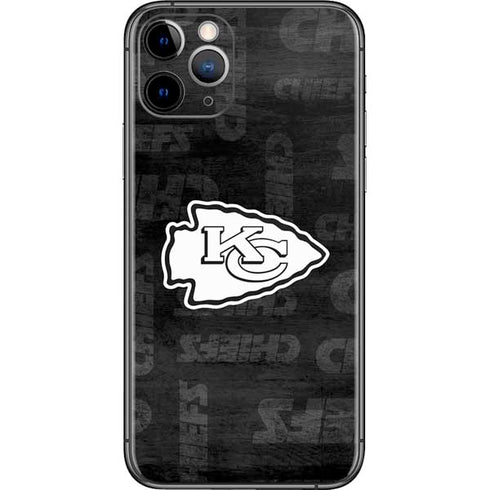 NFL Kansas City Chiefs Black & White iPhone 11 Pro Skin