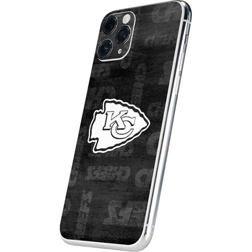 NFL Kansas City Chiefs Black & White iPhone 11 Pro Skin