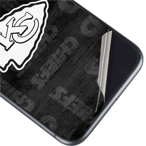 NFL Kansas City Chiefs Black & White iPhone 11 Skin