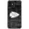 NFL Kansas City Chiefs Black & White iPhone 12 Clear Case