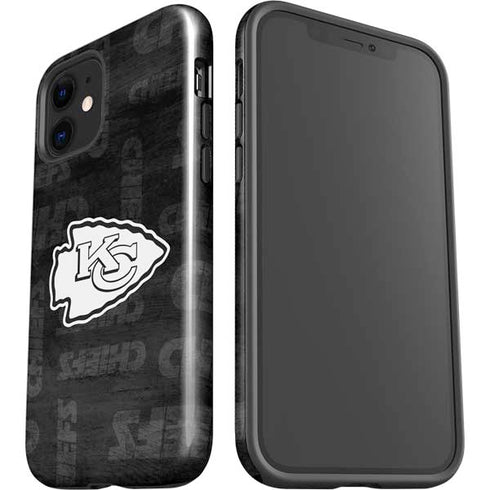 NFL Kansas City Chiefs Black & White iPhone 12 Impact Case