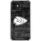 NFL Kansas City Chiefs Black & White iPhone 12 Mini Clear Case
