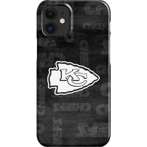 NFL Kansas City Chiefs Black & White iPhone 12 Mini Lite Case