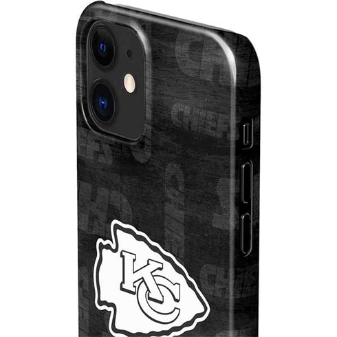 NFL Kansas City Chiefs Black & White iPhone 12 Mini Lite Case