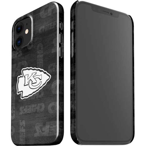 NFL Kansas City Chiefs Black & White iPhone 12 Mini Lite Case