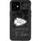 NFL Kansas City Chiefs Black & White iPhone 12 Mini Waterproof Case