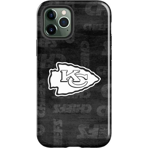 NFL Kansas City Chiefs Black & White iPhone 12 Pro Max Impact Case