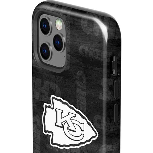NFL Kansas City Chiefs Black & White iPhone 12 Pro Max Impact Case