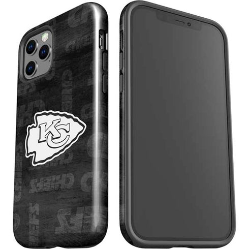 NFL Kansas City Chiefs Black & White iPhone 12 Pro Max Impact Case
