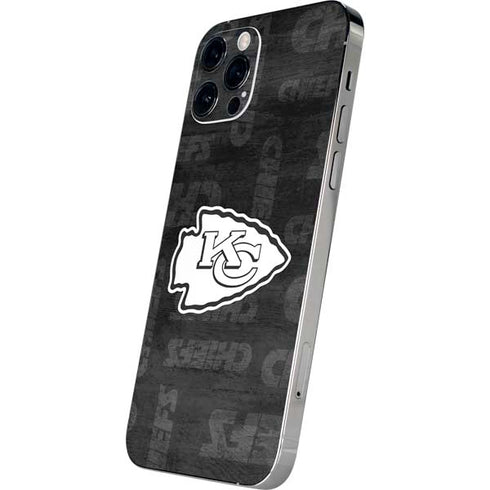 NFL Kansas City Chiefs Black & White iPhone 12 Pro Max Skin