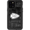 NFL Kansas City Chiefs Black & White iPhone 12 Pro Max Waterproof Case