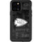 NFL Kansas City Chiefs Black & White iPhone 12 Pro Waterproof Case