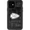 NFL Kansas City Chiefs Black & White iPhone 12 Waterproof Case