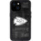 NFL Kansas City Chiefs Black & White iPhone 13 Mini Waterproof Case