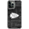 NFL Kansas City Chiefs Black & White iPhone 13 Pro Max Clear Case