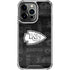 NFL Kansas City Chiefs Black & White iPhone 15 Pro Clear Case