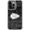 NFL Kansas City Chiefs Black & White iPhone 14 Pro Clear Case