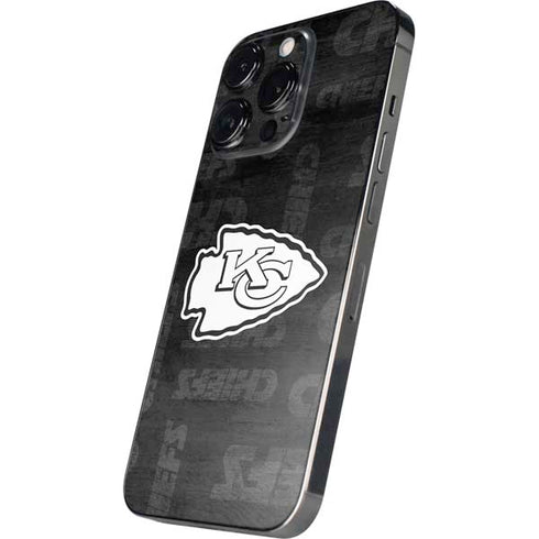 NFL Kansas City Chiefs Black & White iPhone 14 Pro Max Skin