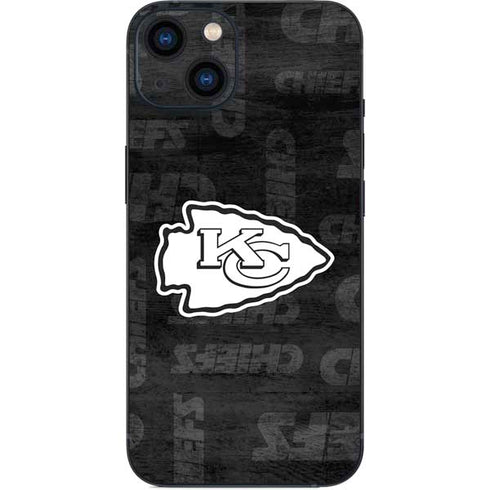 NFL Kansas City Chiefs Black & White iPhone 14 Skin