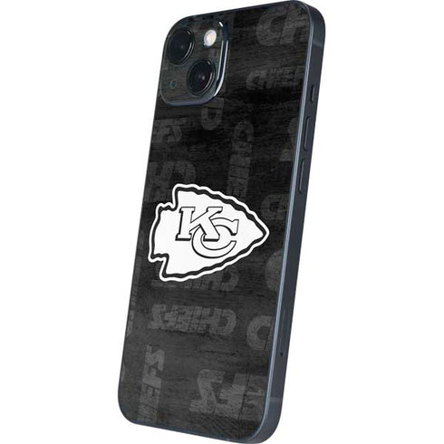 NFL Kansas City Chiefs Black & White iPhone 14 Skin