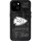 NFL Kansas City Chiefs Black & White iPhone 15 Waterproof Case
