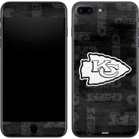 NFL Kansas City Chiefs Black & White iPhone 7 Plus Skin