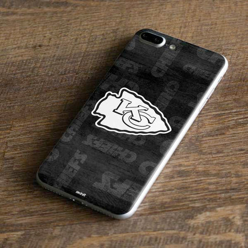 NFL Kansas City Chiefs Black & White iPhone 7 Plus Skin
