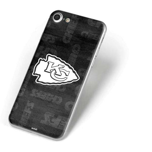 NFL Kansas City Chiefs Black & White iPhone 7 Skin