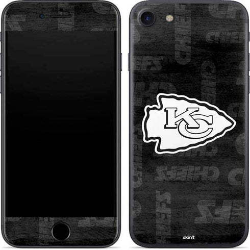 NFL Kansas City Chiefs Black & White iPhone SE (2nd & 3rd Gen) Skin