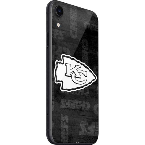 NFL Kansas City Chiefs Black & White iPhone SE (2nd & 3rd Gen) Skin