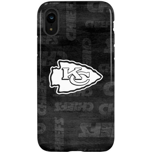 NFL Kansas City Chiefs Black & White iPhone XR Pro Case