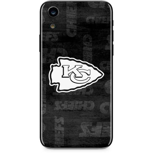 NFL Kansas City Chiefs Black & White iPhone XR Skin