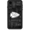 NFL Kansas City Chiefs Black & White iPhone XR Waterproof Case