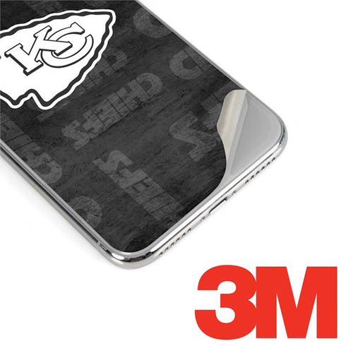 NFL Kansas City Chiefs Black & White iPhone XS Max Skin