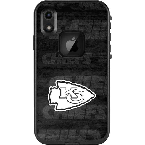 NFL Kansas City Chiefs Black & White LifeProof Fre iPhone Skin