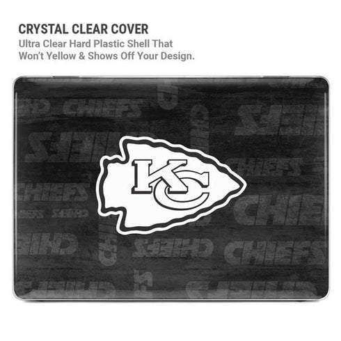 NFL Kansas City Chiefs Black & White MacBook Air 15in (2023-2025) Case plus Skin